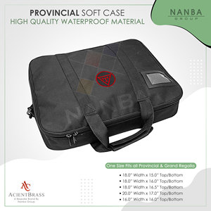 Étui souple provincial - Sac de transport à bandoulière pour tablier maçonnique Royal Arch avec broderie emblème Cordura - Product Image 2