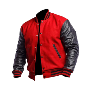 Veste universitaire de baseball pour homme, style unique, grande taille, avec patchs vierges et broderies 3D, pour homme - Product Image 1