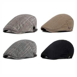 Factory Manufacturer British <b>Hats</b> Custom Beret <b>Hat</b> <b>for</b> <b>Men</b> and Newsboy <b>Hat</b> With 100% Cotton Digital Printing - Product Image 4
