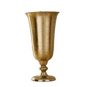 Jarrón Grande de Mesa de Aluminio Moderno Hecho a Mano, Personalizado, para Agradecimiento, Decoración Floral, con Orificio de Drenaje - Product Image 1