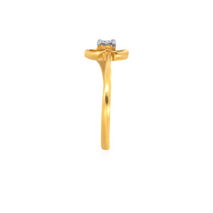 Luxury 18K Yellow Gold Finish Heart Design Oval Cut <b>Diamond</b> <b>Ring</b> for Women Romantic Engagement Promise Jewelry - Product Image 4
