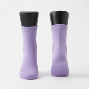Men Scrub <b>Socks</b> Premium Cotton Blend 200 GSM <b>Soft</b> Breathable Ribbed Cuff Lavender Crew <b>Socks</b> Custom Logo Knit Comfort Fit - Product Image 1