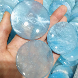 Posavasos de Obsidiana Acuática de Alta Calidad en Oferta, Posavasos Redondos de Piedra de Cristal para Bebidas, con Soporte para Café, para el Hogar - Product Image 5