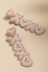 Boucles d'oreilles pendantes vertes faites à la main avec perles et pendentif miroir, idéales pour les fêtes, festivals ou comme cadeau - Product Image 3