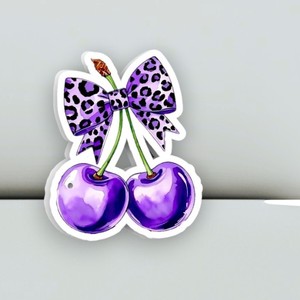 Paleta de Extensión de Pestañas Acrílica Magnética Personalizada con Diseño de Lazo de Leopardo, Cereza Morada, Flor y Corazón, para Herramientas de Belleza - Product Image 1