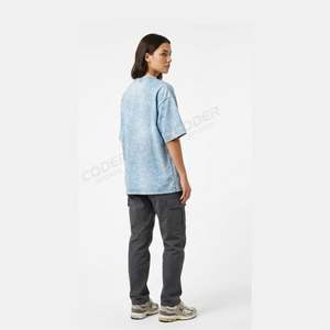 Camiseta de algodón pesado con lavado ácido 2026 en oferta, camiseta lisa de algodón para ropa urbana, camisetas personalizadas con lavado ácido - Product Image 2