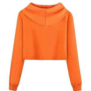 Sweat-shirt à capuche ample en molleton pour femme, couleur unie, coton et polyester, décontracté, grandes tailles - Product Image 2