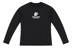 Rashguard à manches longues pour homme Free Fight Industry, noir, séchage rapide, respirant, écologique, UPF50+, antibactérien, 140g - Product Image 1
