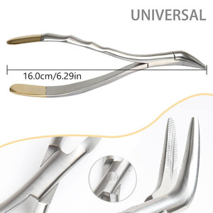 Juego de fórceps dentales para extracción de raíces, extractor de raíces rotas mínimamente invasivo, alicates quirúrgicos para extracción de dientes, mandíbula superior, universal, dental - Product Image 4