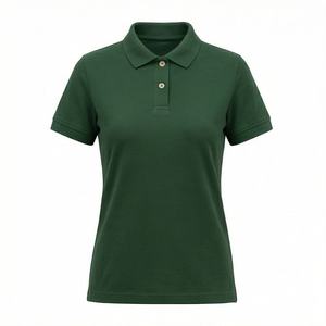 Camiseta Polo de Poliéster Blanca al por Mayor para Mujer, Tallas Grandes, Personalizable con Logotipo, Camiseta Deportiva de Algodón, Duradera y de Alta Calidad - Product Image 1