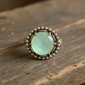 Bague de créateur en calcédoine aqua, 8,8 grammes - Product Image 3