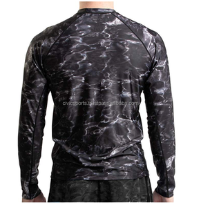 2023 Rashguard de compresión personalizable para hombres Mangas largas transpirables con diseño personalizado y logotipo - Product Image 6