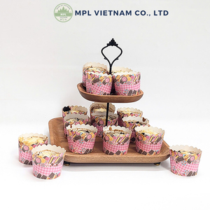 Eco-Friendly Natural Wooden Serving Tray with Rectangle Handle Paddle Board Style for Food Bread Cake & <b>Coffee</b> Decor - Product Image 5