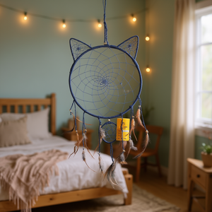 เครื่องดักฝันแมวสีน้ำเงิน - Product Image 3
