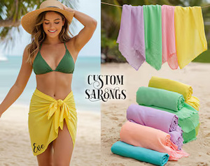 Custom Printed Polynesian <b>Sarong</b> Hawaiian Pareo Lightweight Beach <b>Wrap</b> Tropical Resort Wear OEM ODM Textile Factory - Product Image 6