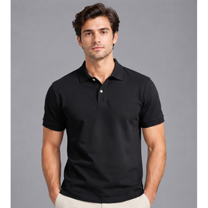 Tissu pour polo homme, coton piqué teint sur mesure, textile tricoté, doux, respirant, confortable, matériau durable pour les marques de mode - Product Image 3