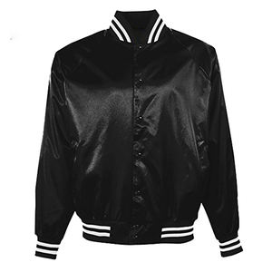 New Arrivals Luxury 100% Silk Varsity Bomber <b>Jacket</b> Breathable Sublimated Streetwear Winter Sportswear College Baseball Front - Product Image 2