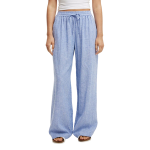 Drawstring Trending <b>Linen</b> Wide Leg Trouser for Women Casual Wear <b>Linen</b> Trouser Low Moq Sustainable - Product Image 5