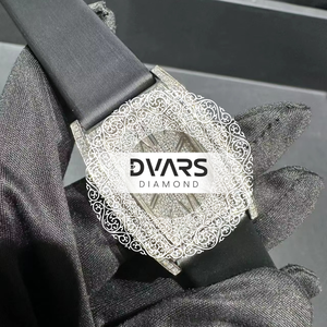 นาฬิกาจักรกลสุดพิเศษ คริสตัลแซฟไฟร์ เพชรโมอิสซาไนต์สี D ระดับความสะอาด VVS1 สแตนเลสสตีล ระบบอัตโนมัติ ระดับพรีเมียม หรูหรา - Product Image 4