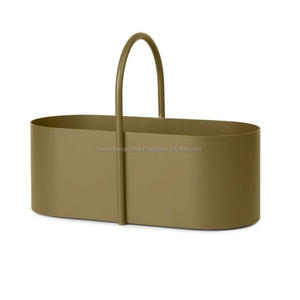 Jardinières en métal New Look pour la décoration de jardin Nouveau Pot de fleur en métal Dernier Pot de jardin Pot galvanisé en deux tons fini - Product Image 5