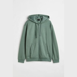 Long Sleeve Casual Men Drop Shoulder Hoodies Sweatshirt Custom Street Wear Oversized Heavyweight Relax Fit Full Zip Hoodies - Product Image 3