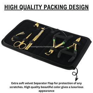 El mejor kit de herramientas de extensión de cabello de color dorado con gancho de bucle, alicates de eliminación de cuentas de extensión de cabello, hilos, agujas y tijeras en forma de C - Product Image 6