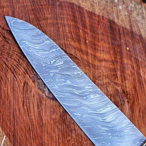 Cuchillo de Cocina para Chef, Hecho a Mano, de Acero de Damasco, para Mano Derecha, Mango de Madera Natural, Funda de Cuero, Apto para Lavavajillas, Ecológico - Product Image 2