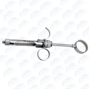 Jeringa Dental Manual de Aspiración con Mango de 2.5 Anillos, Instrumentos Quirúrgicos Dentales Reutilizables Profesionales de Acero Inoxidable de Primera Calidad - Product Image 2
