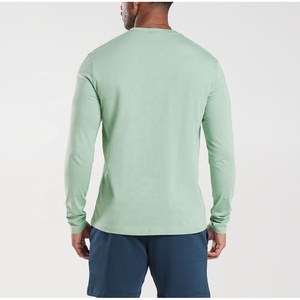 T-shirt décontracté à manches longues pour homme 2025 en microfibre 100 % coton respirant, coupe ample et décontractée, haut à manches longues pour garçons - Product Image 3