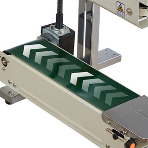 Sigillatrice a Nastro Verticale Continua con Larghezza di Sigillatura 0.24-0.47 Pollici, Rullo Termosaldante, Stampa, Temperatura e Velocità Regolabili - Product Image 3