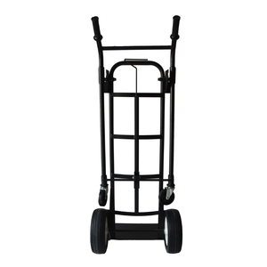 Wholesale Matte Black Powder Coated Steel Convertible Hand <b>Trolley</b> Cart for Garage Workshop Use - Product Image 4