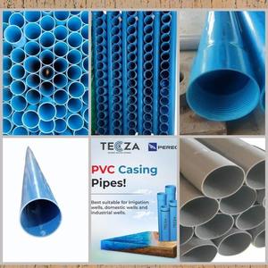 Tuyau d'extrusion d'eau souterraine robuste de classe CS Plain End IS 4985, qualité industrielle, tuyau de gaine UPVC rond de 200 mm, longueur de 6 mètres - Product Image 4