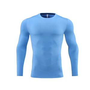 T-shirt de sport en mesh écologique pour l'entraînement, anti-rétrécissement, extensible, compression, livraison rapide, qualité professionnelle - Product Image 3