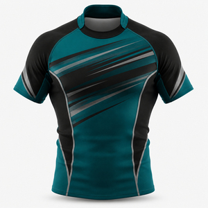 Tenues de cyclisme à séchage rapide avec sublimation, nouveau maillot de rugby en coton respirant, best-seller 2026, personnalisable pour équipes - Product Image 2