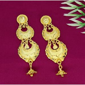 Adornarse con la belleza etérea Pendientes chapados en oro Recién llegados Pendientes chapados en oro únicos Conjuntos de pendientes más vendidos - Product Image 5