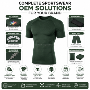 Camiseta Deportiva de Manga Corta Verde para Hombre, 100% Poliéster, Secado Rápido, Impresión por Transferencia de Calor, Logotipo Frontal, Hecha en Pakistán - Product Image 3