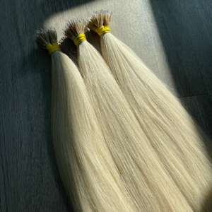Human Vietnamese Hair Extensions Factory Price Natural Straight Hair <b>Nano</b> Ring Blonde color To Resell - Product Image 6