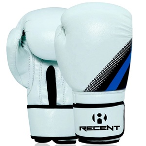 Gants de boxe Sanda en cuir véritable pour entraînement professionnel, logo personnalisé, fermeture auto-agrippante, sangle de poignet réglable, tissu parachute coréen - Product Image 1
