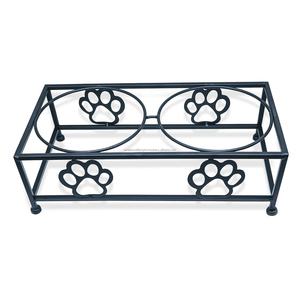 Cuenco para mascotas impermeable portátil de acero inoxidable de diseño al por mayor, soporte blanco para gatos, gatitos, cachorros, ambiente para perros grandes - Product Image 6