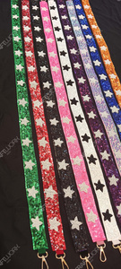 Handmade Sequin Star Pattern Bag <b>Strap</b> Wide Glitter Shoulder <b>Strap</b> Detachable Crossbody <b>Strap</b> Fashion Replacement <b>Strap</b> - Product Image 4