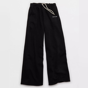 New Spring Breathable Chiffon Casual <b>High</b> <b>Waisted</b> Straight Leg Plush Wide Leg Pants Women's Trousers <b>Cargo</b> Wide Leg Casual Pants - Product Image 2