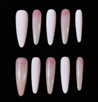 Ongles press-on peints à la main de haute qualité, art 3D, qualité professionnelle, application facile, prix compétitif direct usine