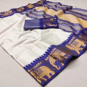 Sari de Seda Elegante para Mujer, Atuendo Tradicional Moderno para Fiestas y Eventos, a Precio de Mayoreo - Product Image 2