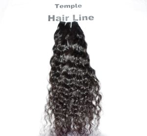 Venta al por mayor crudo vietnamita 100% virgen cutícula alineada trenzado ninguno procesamiento templo ondas rizos extensiones humanas baratas - Product Image 5