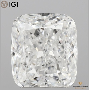 เพชรทรงสี่เหลี่ยมจัตุรัส 2.00 กะรัต พร้อมใบรับรอง IGI ความสะอาด VS2 สี E เพชร CVD ที่เพาะเลี้ยงในห้องปฏิบัติการ สำหรับแหวนหมั้นชิ้นเอก - Product Image 1