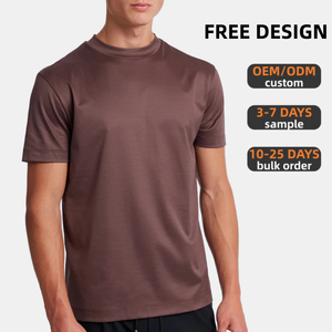 Camiseta de Manga Corta para Hombre, Color Sólido, Corte Regular, Cuello Redondo, Estilo Casual, Tejido de Punto Jersey - Product Image 3