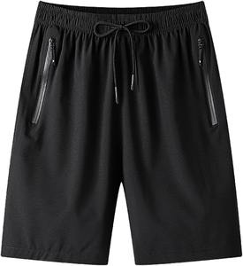 Custom Logo <b>Mens</b> Woolen Solid <b>Jogging</b> <b>Shorts</b> Summer Mid Elastic Waist Breathable Waterproof Pockets Casual Eco Friendly - Product Image 1
