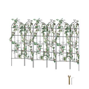Traliccio da Giardino in Metallo Antiruggine 71 x 20 Pollici, Confezione da 6 Pezzi, Traliccio per Rose Rampicanti da Esterno 3 Piedi per Giardino - Product Image 1