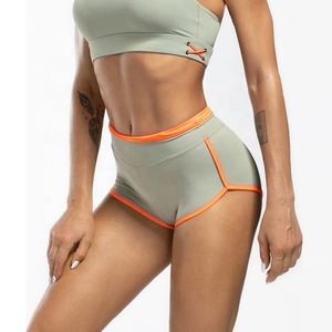 Shorts Deportivos Casuales para Mujer, Personalizables con Logotipo, para Playa, Fitness, Running, Cintura Media, Ecológicos, Transpirables, de Poliéster y Spandex, para Gimnasio - Product Image 5