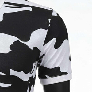 Chemises à manches courtes en tricot respirant de haute qualité pour hommes grandes tailles, logo brodé personnalisé, style élégant, en spandex/coton - Product Image 5